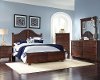 Espresso Brown Contemporary 6 Piece Queen Arch Bedroom Set - Diego
