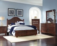Brown Arch 4 Piece King Bedroom Set - Diego