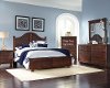 Clearance Brown Arch 4 Piece King Bedroom Set - Diego