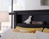 Black Contemporary 6 Piece Full Bedroom Set - Diego