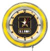 Clk19Army U.S. Army 19 Inch Double Ring - Neon Logo Clock
