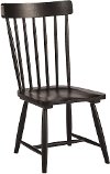 Magnolia Home Furniture Distressed Black Spindle Back Dining Chair