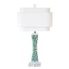 Green Quartz Stone Table Lamp