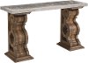 Magnolia Home Furniture Double Pedestal Hall Table - Shop Floor and Zinc Metal