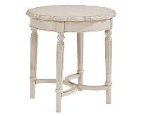Magnolia Home Furniture Short Pie Crust End Table - French Collection