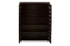 6516-RCW Dark Brown Wooden Shoe Cabinet - Adalwin-2