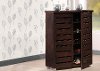 6516-RCW Dark Brown Wooden Shoe Cabinet - Adalwin-4