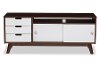 6539-RCW Two-Tone Wood TV Cabinet - Alphard