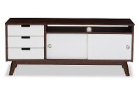 6539-RCW Two-Tone Wood TV Cabinet - Alphard