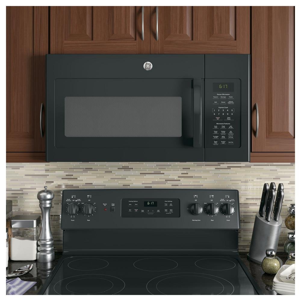 JVM6175DKBB GE Over the Range Microwave - 1.7 cu. ft. Black-4