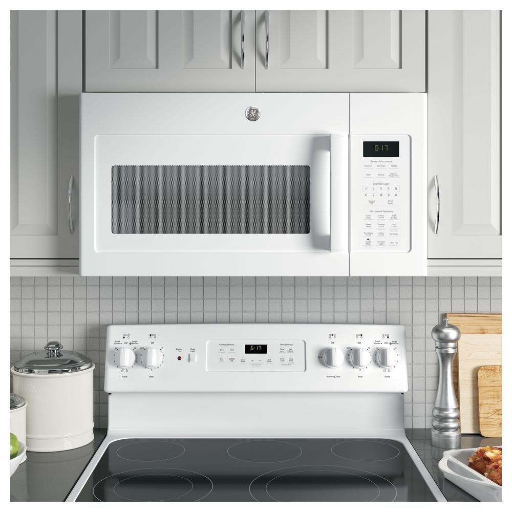JVM6175DKWW GE Over the Range Microwave - 1.7 cu. ft. White-4