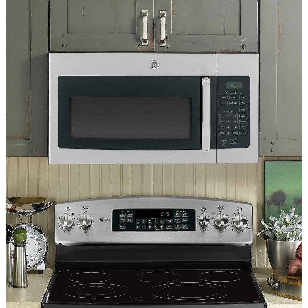 JVM3160RFSS GE Over the Range Microwave - 1.6 cu. ft. Stainless Steel-7
