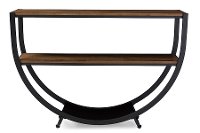 6648-RCW Rustic Industrial Console Table - Blakes-2