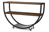 6648-RCW Rustic Industrial Console Table - Blakes-3