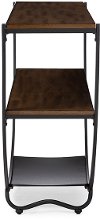 6648-RCW Rustic Industrial Console Table - Blakes-4