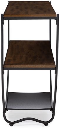 6648-RCW Rustic Industrial Console Table - Blakes-4