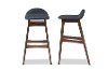 2PC-6798-RCW Dark Blue/ Walnut Wood Bar Stools (30 Inch) - Bloom-2