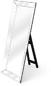 Standing Floor Mirror with Black Easel