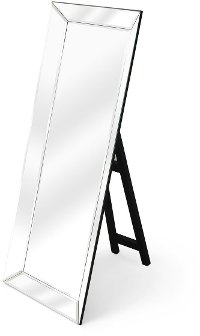 Standing Floor Mirror with Black Easel