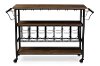 6649-RCW Metal/Distressed Wood Kitchen Bar Cart - Bradford-2