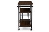 6649-RCW Metal/Distressed Wood Kitchen Bar Cart - Bradford-4