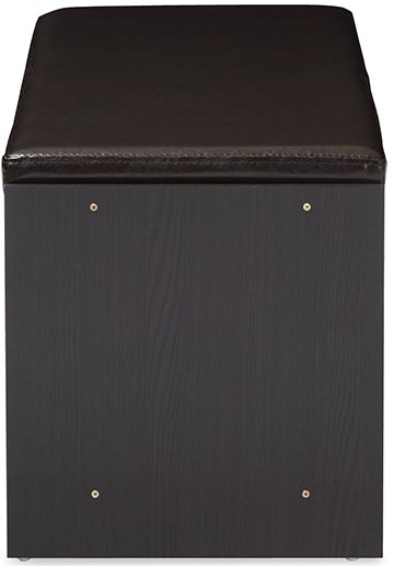 Clevedon Cushioned Bench/ Shoe Rack Cabinet-5