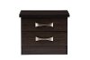 6489-RCW Dark Brown Nightstand - Colbum