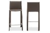 2PC-6661-RCW Taupe Leather Upholstered Counter Height Stools - Crawford-3