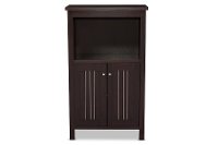 6500-RCW Dark Brown Sideboard Cabinet - Cyclo