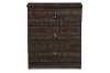 6495-RCW Espresso Brown 3-Drawer Chest - Decon