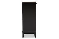 6632-RCW Dark Brown Wood Dry Bar/ Wine Cabinet - Easton-5