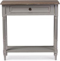 6654-RCW Rustic French Country Console Table - Edouard-2