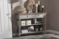 6655-RCW Rustic French Country Console Table - Edouard