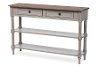 6655-RCW Rustic French Country Console Table - Edouard-3
