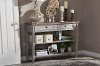 6655-RCW Rustic French Country Sofa Table with Drawers - Edouard