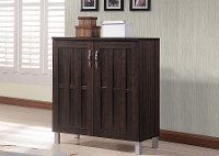6498-RCW Dark Brown Storage Cabinet - Excel