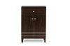 6497-RCW Dark Brown Shoe Cabinet - Felda