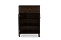6497-RCW Dark Brown Shoe Cabinet - Felda-2
