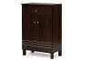 6497-RCW Dark Brown Shoe Cabinet - Felda-3