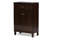 6497-RCW Dark Brown Shoe Cabinet - Felda-3