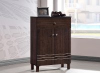 6497-RCW Dark Brown Shoe Cabinet - Felda-6