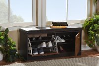 6791-RCW 2-Tone Entryway Storage Cushioned Bench - Foley-2