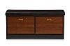 6791-RCW 2-Tone Entryway Storage Cushioned Bench - Foley-3