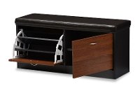 6791-RCW 2-Tone Entryway Storage Cushioned Bench - Foley-5