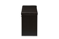 6791-RCW 2-Tone Entryway Storage Cushioned Bench - Foley-6
