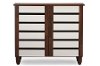 6518-RCW Oak 2-Tone Shoe Cabinet - Gisela-3