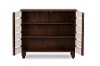 6518-RCW Oak 2-Tone Shoe Cabinet - Gisela-4