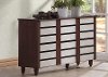 6519-RCW Oak 2-Tone Shoe Cabinet - Gisela