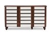 6519-RCW Oak 2-Tone Shoe Cabinet - Gisela-2