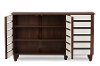 6519-RCW Oak 2-Tone Shoe Cabinet - Gisela-3